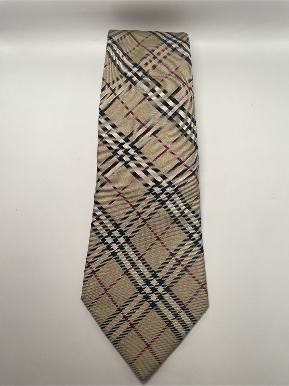 Burberry - Silk Tie Classic Old Money - Brown / Red